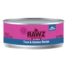 Rawz Shredded Tuna & Chicken Cat Food 吞拿魚及雞肉肉絲貓罐頭 155g